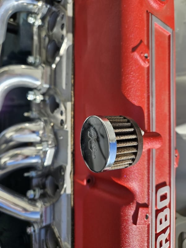 Chrome K&N Valve Cover Filter - California Datsun Inc